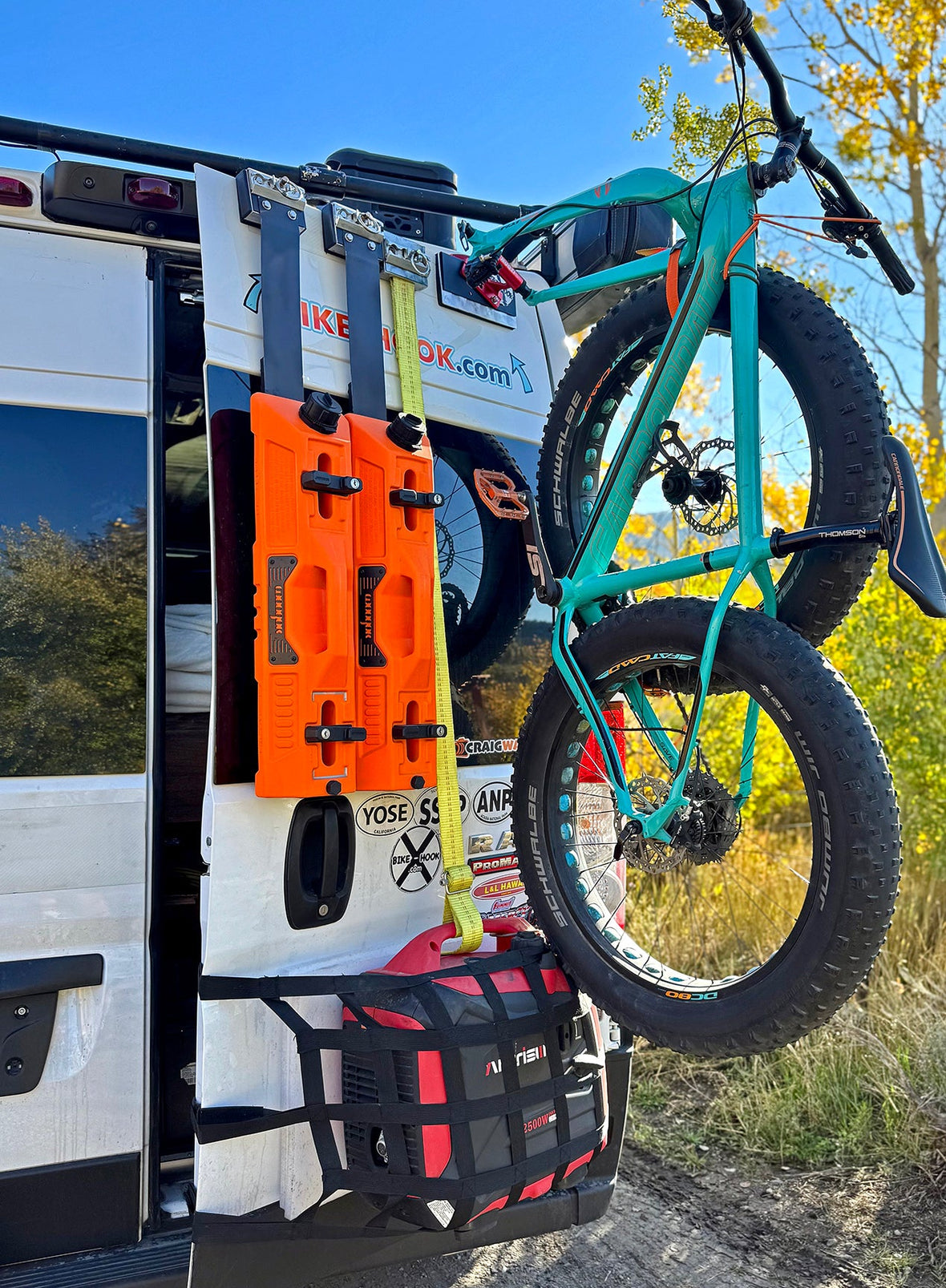 Bike-Hook no drill easy mount rear door bicycle storage