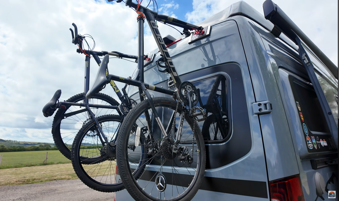 Mercedes-Benz Sprinter rear door bike storage