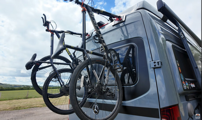 Mercedes-Benz Sprinter rear door bike storage