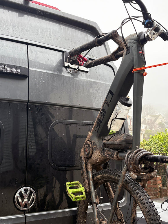 VW Crafter California rear door bicycle storage Bike-Hook