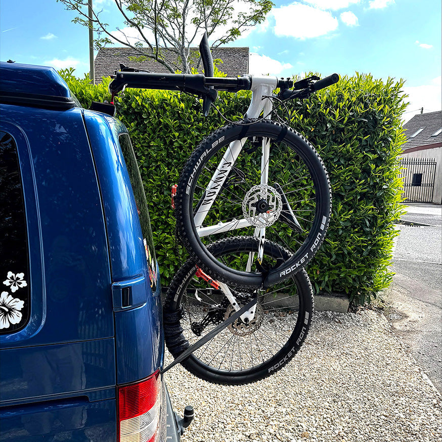 VW Transporter T5 with rear door bike rack Bike-Hook