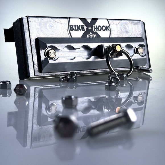 Bike-Hook rear door fork mounted bike rack installed for easy bike transport
