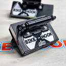 Lightweight and low-profile Bike-Hook mount for camper vans.  Rear door bike rack system holds up to 4 bikes vertically without blocking entry. Works with Sprinter, Transit, ProMaster, VW Transporter, and more. Compatible with EU van model