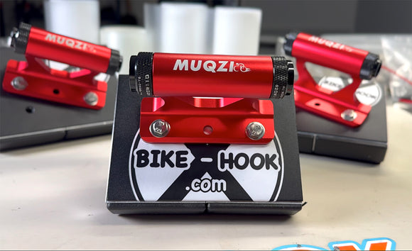 Bike-Hook fork mount bike rack for Peugeot Boxer. Ideal for road, mountain, or e-bikes. No hitch required. Rear door mount keeps your van compact and easy to access. Great for UK and EU campervans with spare tires or rear gear boxes.

